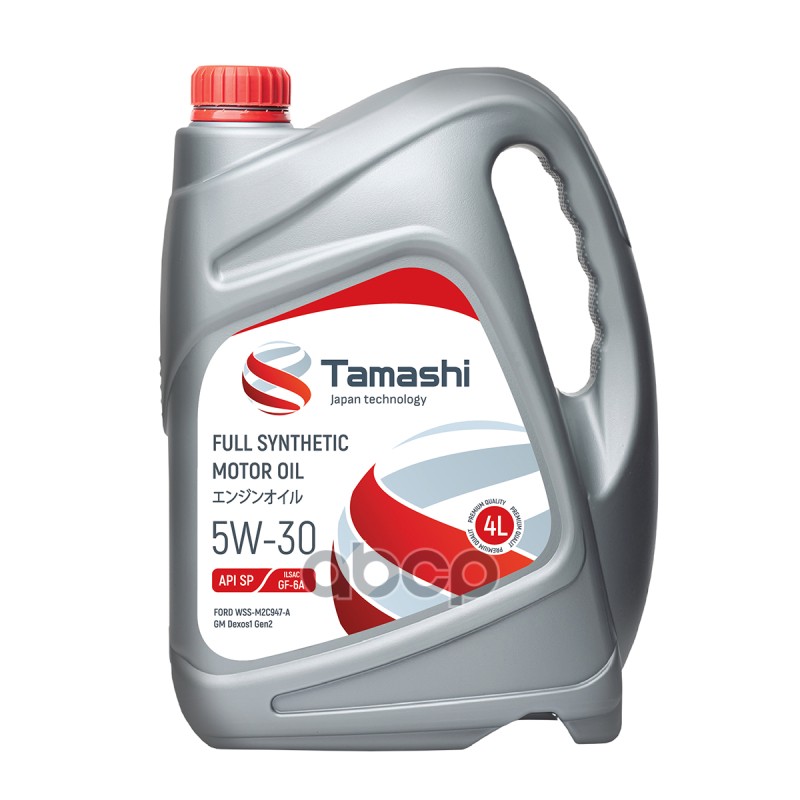 Tamashi 5W-30 4L Api Sp, Ilsac Gf-6A (Gm Dexos1 Gen2 / Ford Wss-M2c947-A) Масло Моторное Синтетическое