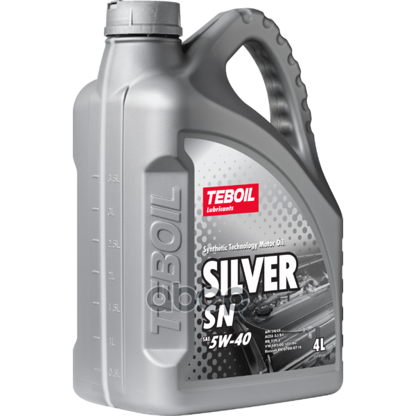 Teboil Масло моторное TEBOIL Silver SN 5W-40 полусинтетическое 4 л 3453924