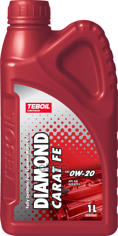 Teboil Масло Моторное Teboil Diamond Carat Fe 0W-20 Синтетическое 1 Л 3546322