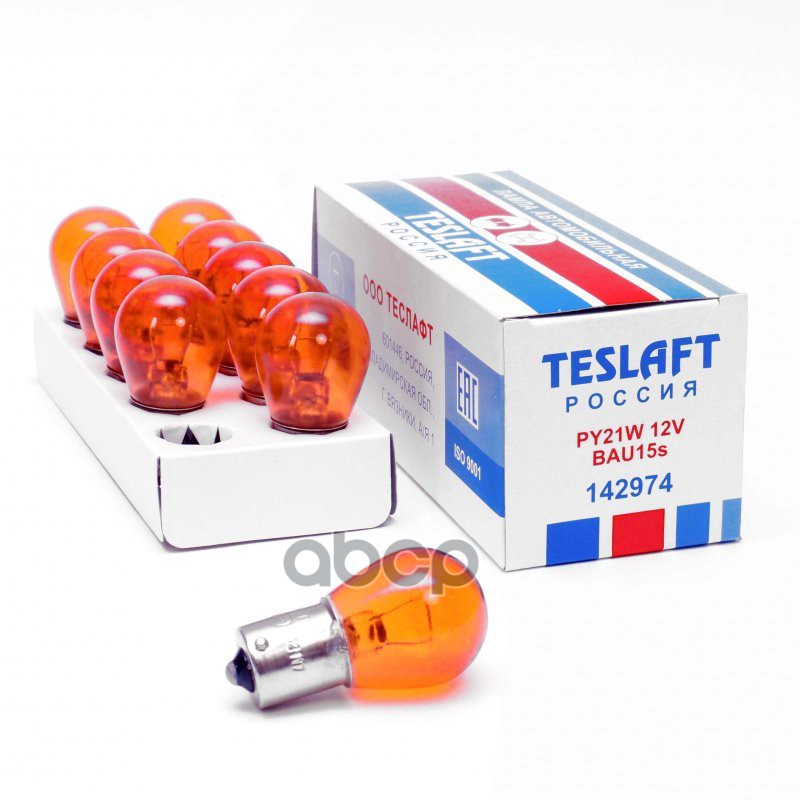 Лампа 12V Py21w 21W Bau15s Teslaft 1 Шт. Картон 142974 Teslaft арт. 142974