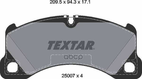 Колодки Тормозные Дисковые Textar арт. 2500701