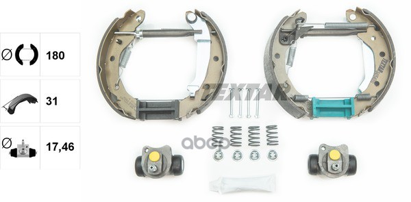 Комплект Тормозных Цилиндров И Колодок Textar арт. 84054000