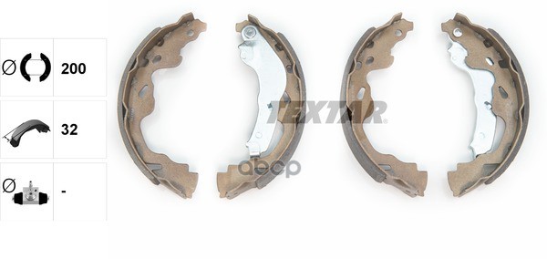 Колодки Тормозные Барабанные Компл. C1 (Pm_  Pn_) C1 Ii Agila (B) (H08) 107 108 Baleno Kombi (Eg) Ba Textar арт. 91064500