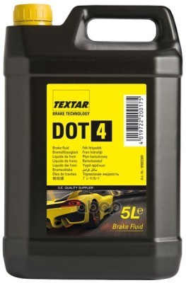 Жидкость тормозная TEXTAR Brake Technology DOT4 5 л 95002300 Textar арт. 95002300