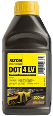 Жидкость тормозная TEXTAR Brake Fluid DOT4 0,5 л 95006100 Textar арт. 95006100