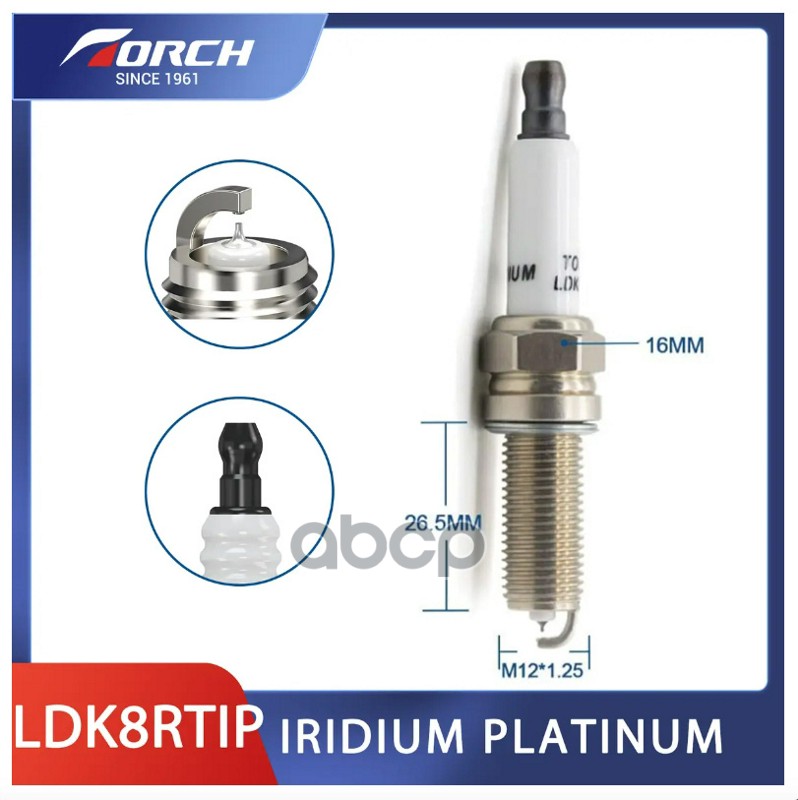 Свечи зажигания Torch LDK8RTIP LDK8RTIP Torch арт. LDK8RTIP