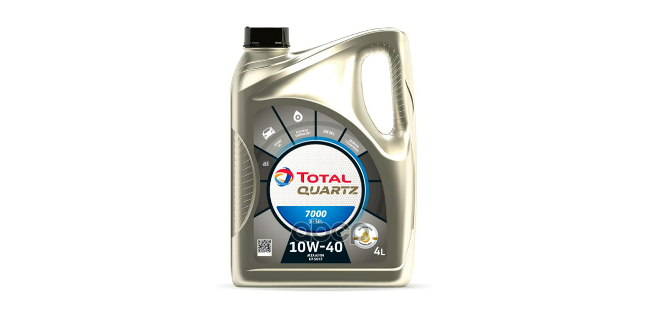 TotalEnergies Масло Моторное Total Quartz Diesel 7000 10W-40 Синтетическое 4 Л 10740501