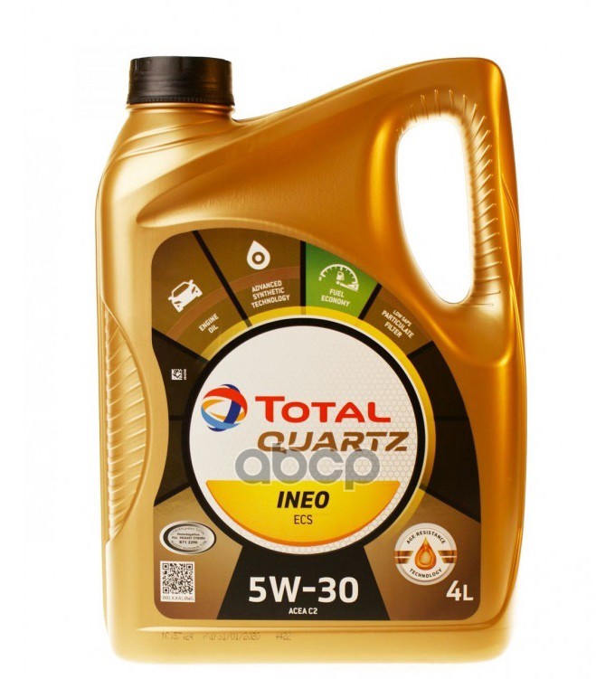 TotalEnergies Масло моторное синтетическое Total Quartz INEO ECS 5W-30 4л (151510,11210501) 213685