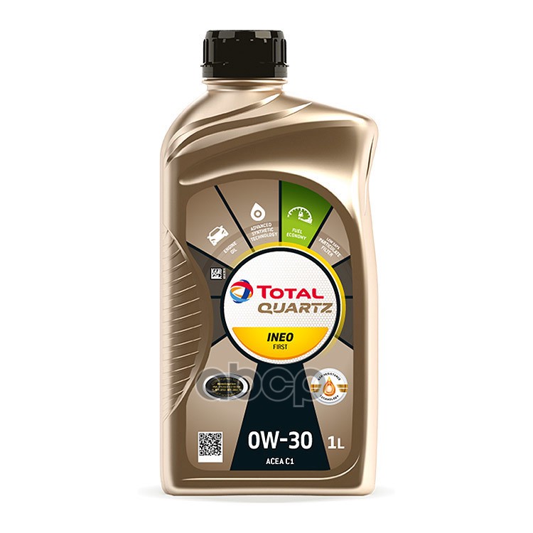 TotalEnergies Масло моторное синтетическое TOTAL QUARTZ INEO FIRST 0W-30 1л (183103) 213830