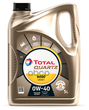 TotalEnergies Масло Моторное Синтетическое 5Л - Total Quartz 9000 Energy 0W-40, Acea A3, B4, Api Sn, Cf, Vw 505 00, Vw 502 00...