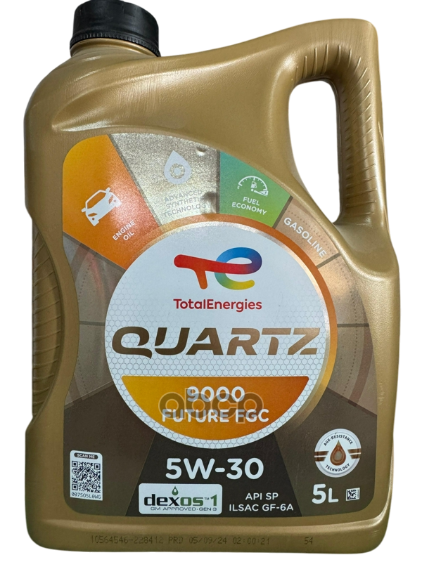 TotalEnergies Масло моторная QUARTZ 9000 FUTURE FGC 5W-30 5л 228412