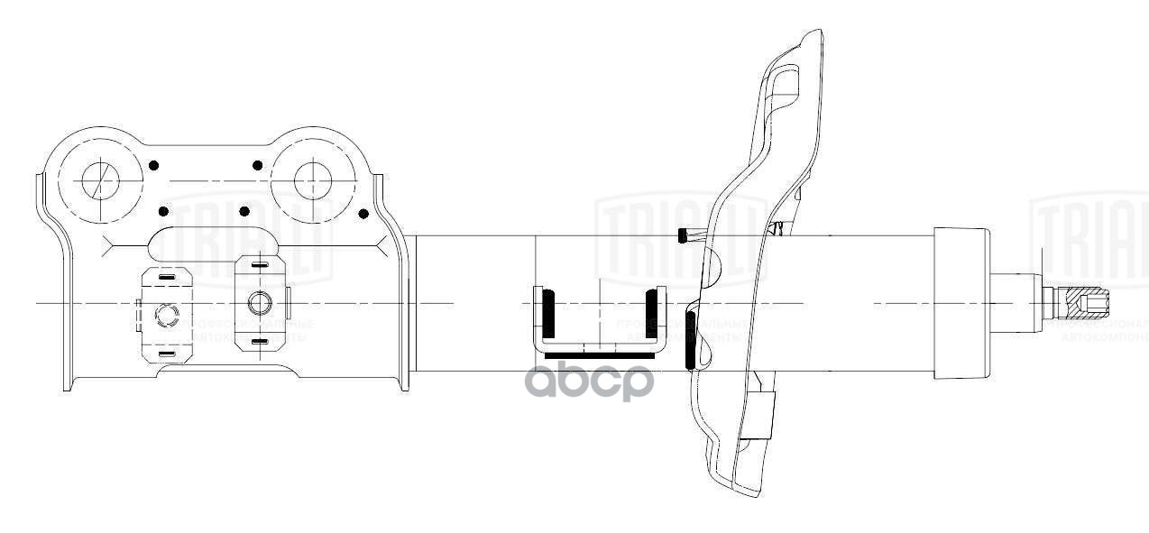 Амортизатор Hyundai Elantra VI (15-) (стойка) пер. лев. (AG 08123) Trialli арт. AG08123