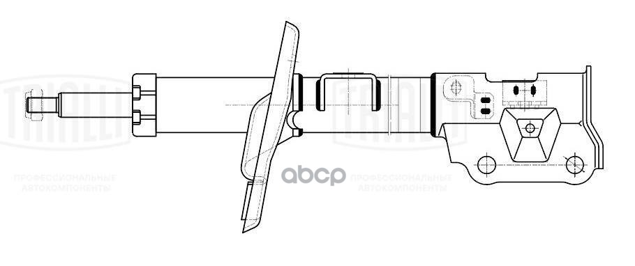 Амортизатор Mazda 3 (13-) (стойка) пер. лев. без i-STOP (AG 25166) Trialli арт. AG25166