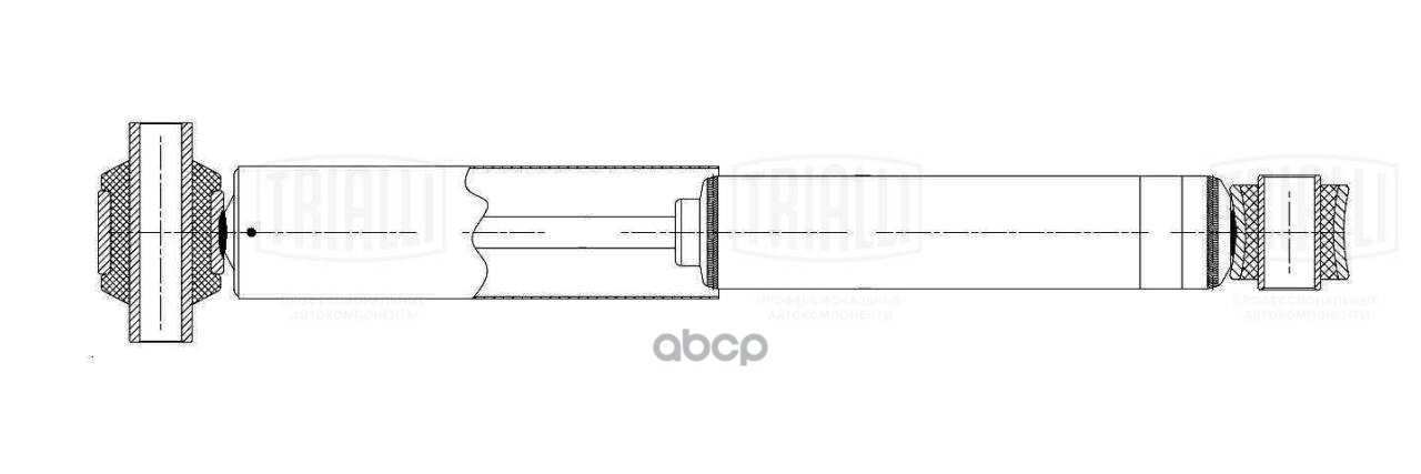 Амортизатор MAN TGA (00-)/TGS (07-)/TGX (07-) (539/869 20x105 24x55 O/O) пер. (AH 51014) Trialli арт. AH51014