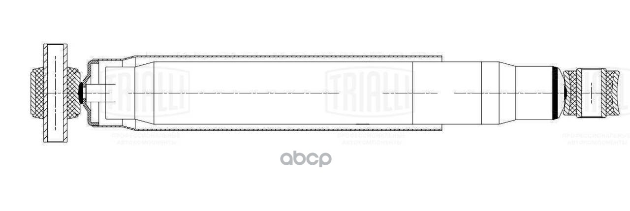 Амортизатор Volvo FH12 (93-)/FM (05-) (530/881 16x100 20x50 O/O) пер. (AH 53007) Trialli арт. AH53007