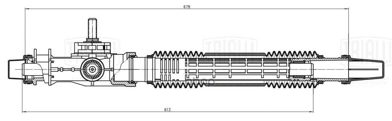Механизм рулевой (рейка) Лада 1118 Kalina/2170 Priora (3.1 об.) (механич.) (CR 118) Trialli арт. CR118