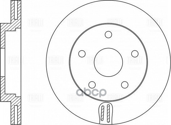 Диск торм. Nissan Maxima A33 (99-) перед. d296 DF 140126 Trialli арт. DF140126