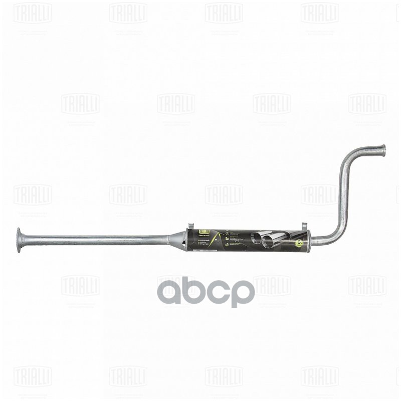 Глушитель Лада 2108 доп. (резонатор) б/кат. длин. усил. фл. (алюм. сталь) (EAM 0109s) Trialli арт. EAM0109S