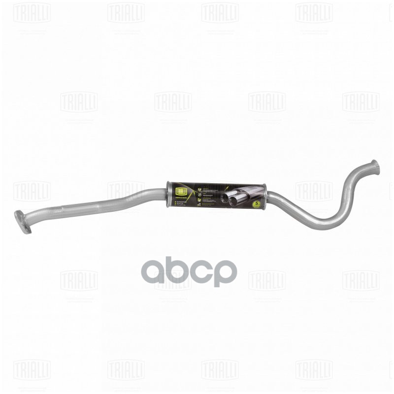 Глушитель для а/м Лада 2104i Евро-3 доп. (резонатор) (алюм. сталь) TRIALLI EAM 0132 Trialli арт. EAM 0132