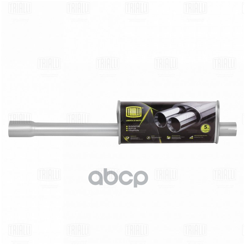 Глушитель Для А/М Газ 3302 (Дв. 406) Доп. (Резонатор) (Нерж. Алюм. Сталь) (Eam 0311) Trialli арт. EAM0311