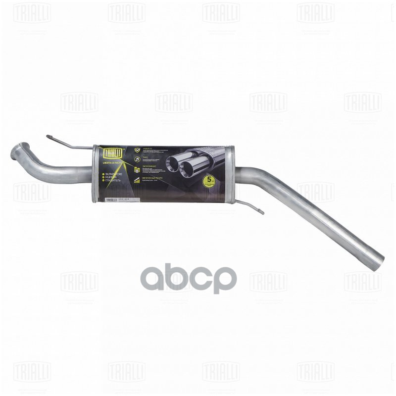 Глушитель Audi 100 (90-) 2.0i доп. (резонатор) (алюм. сталь) (EAM 1818) Trialli арт. EAM1818