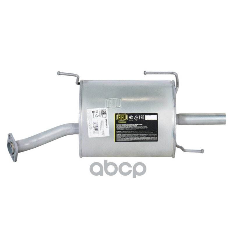 Глушитель Nissan Almera Classic (06-) 1.6i осн. (алюм. сталь) (EMM 0412) Trialli арт. EMM0412