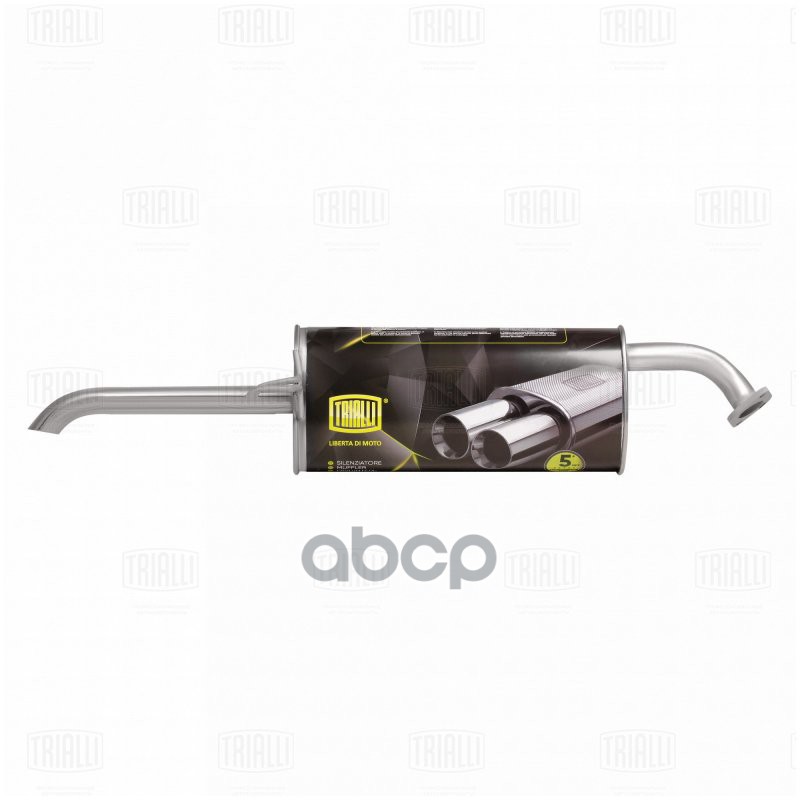 Глушитель Hyundai Solaris (10-)/Kia Rio (11-) седан осн. (алюм. сталь) (EMM 0808) Trialli арт. EMM0808