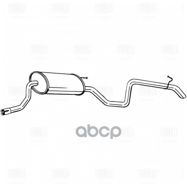 Глушитель Kia Ceed (07-) осн. (алюм. сталь) (EMM 0810) Trialli арт. EMM0810