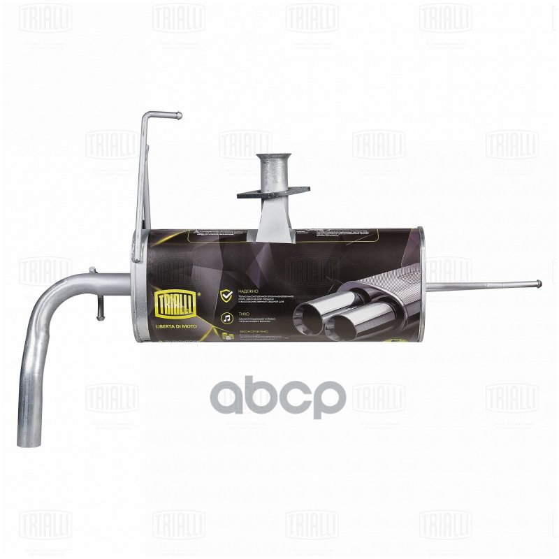 Глушитель Mitsubishi Lancer X (07-) 1.8I Осн. (Алюм. Сталь) (Emm 1106) Trialli арт. EMM1106