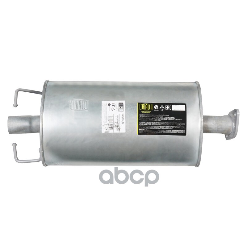 Глушитель Ford Transit (06-) 2.2d/2.4d осн. (алюм. сталь) (EMM 1205) Trialli арт. EMM1205