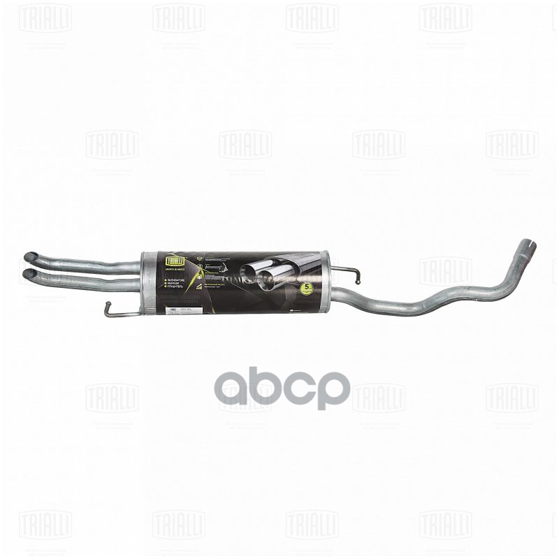 Глушитель Skoda Octavia (96-) 1.4i/1.6i осн. (алюм. сталь) (EMM 1805) Trialli арт. EMM1805