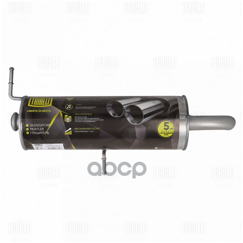 Глушитель Peugeot 307 (01-) осн. (алюм. сталь) (EMM 2004) Trialli арт. EMM2004