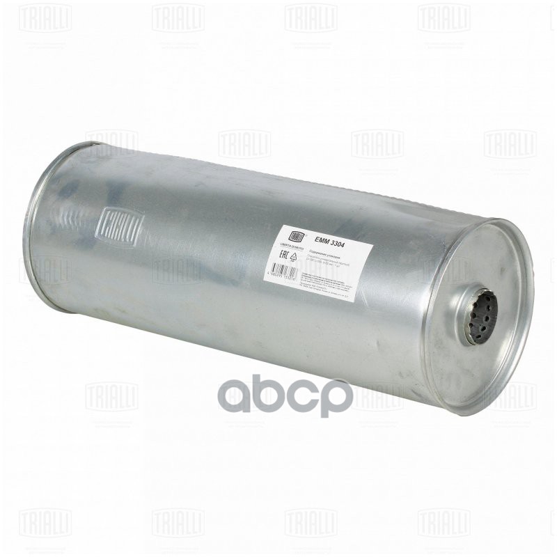 Глушитель Универс. (Круглый) D=190, L=500, D=50 (Алюм. Сталь) Trialli Emm 3304 Trialli арт. EMM 3304