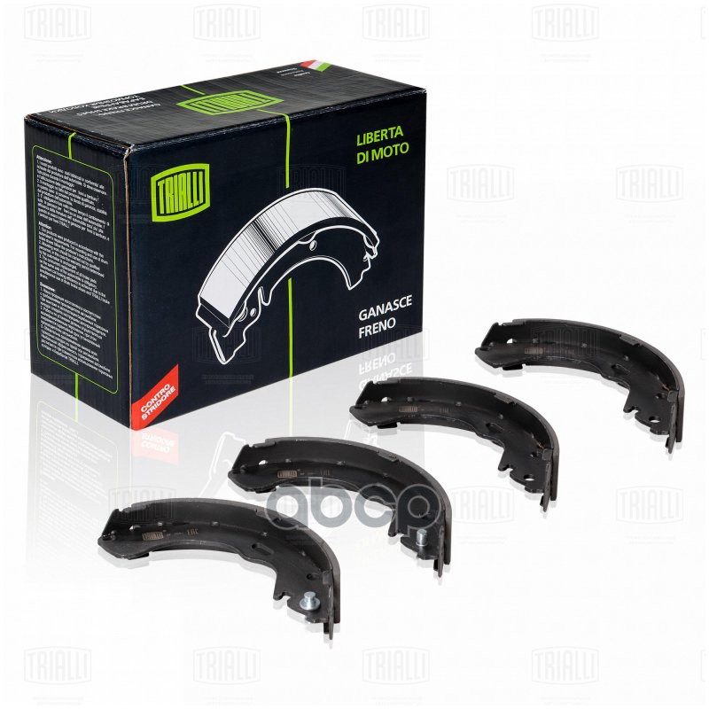 Колодки торм. Mazda 626 (97-) барабан. 228x43 т/с Akebono (GF 2501) Trialli арт. GF2501