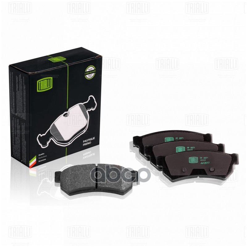 Колодки торм. Chevrolet Lacetti (04-) диск. зад. (после 2007 г/в) (PF 0571) Trialli арт. PF0571