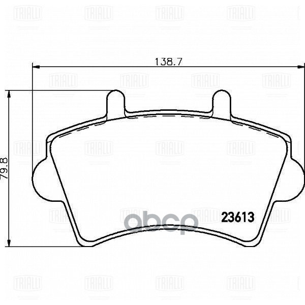 Колодки торм. для а/м Renault Master II (00-) диск. перед. (PF 0911) Trialli арт. pf-0911