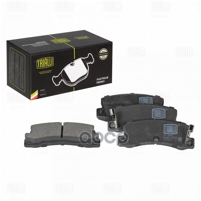 Колодки торм. для а/м Toyota Corolla (95-) диск. зад. (PF 1920) Trialli арт. pf-1920