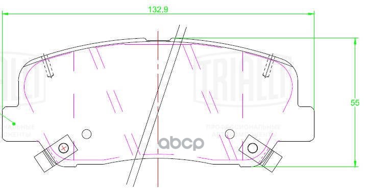Колодки торм. для а/м Geely Atlas Pro 19- диск. перед. PF 2306 Trialli арт. PF2306