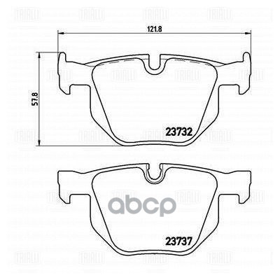 Колодки торм. для а/м BMW 5 (E60) (03-)/6 (E63) (03-) диск. зад. (PF 4006) Trialli арт. pf-4006