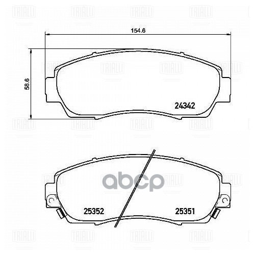 Колодки торм. Haval F7/F7x (19-)/Exeed TXL (21-) диск. перед. (PF 4226) Trialli арт. PF4226