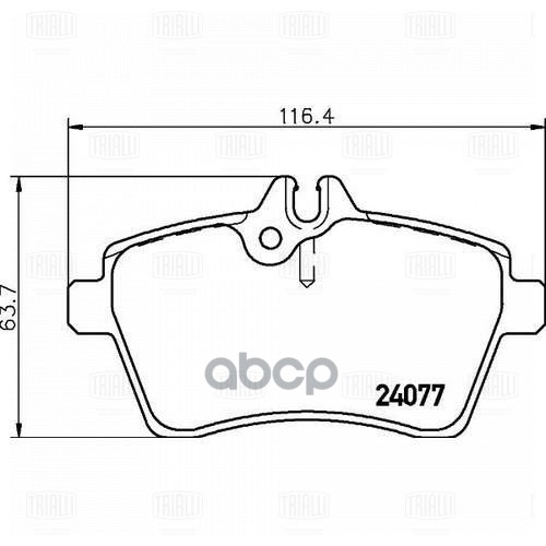 Колодки торм. Mercedes A (W169) (04-) 1.5i диск. перед. (PF 4270) Trialli арт. PF4270