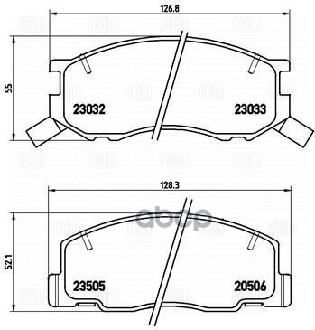 Колодки торм. Toyota Town Ace (96-) диск. перед. (PF 4340) Trialli арт. PF4340