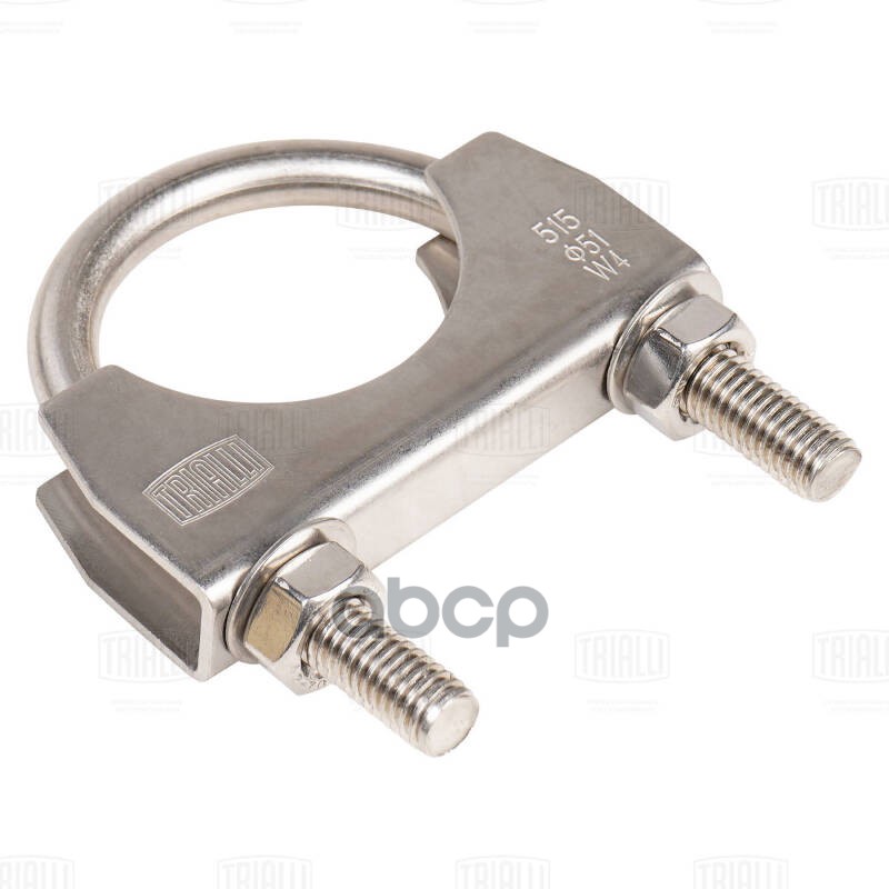 Хомут глушителя U-образный D51 мм стремянка нерж. сталь 304 SS UC 51 SS Trialli арт. UC51SS