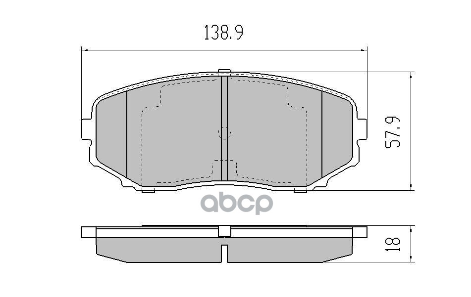 Тормозные Колодки Для Mazda Cx-7 07-/09-/12-/Cx-9 07- Передние  В Комплекте Со Смазкой (5Г) UBS арт. b1112003