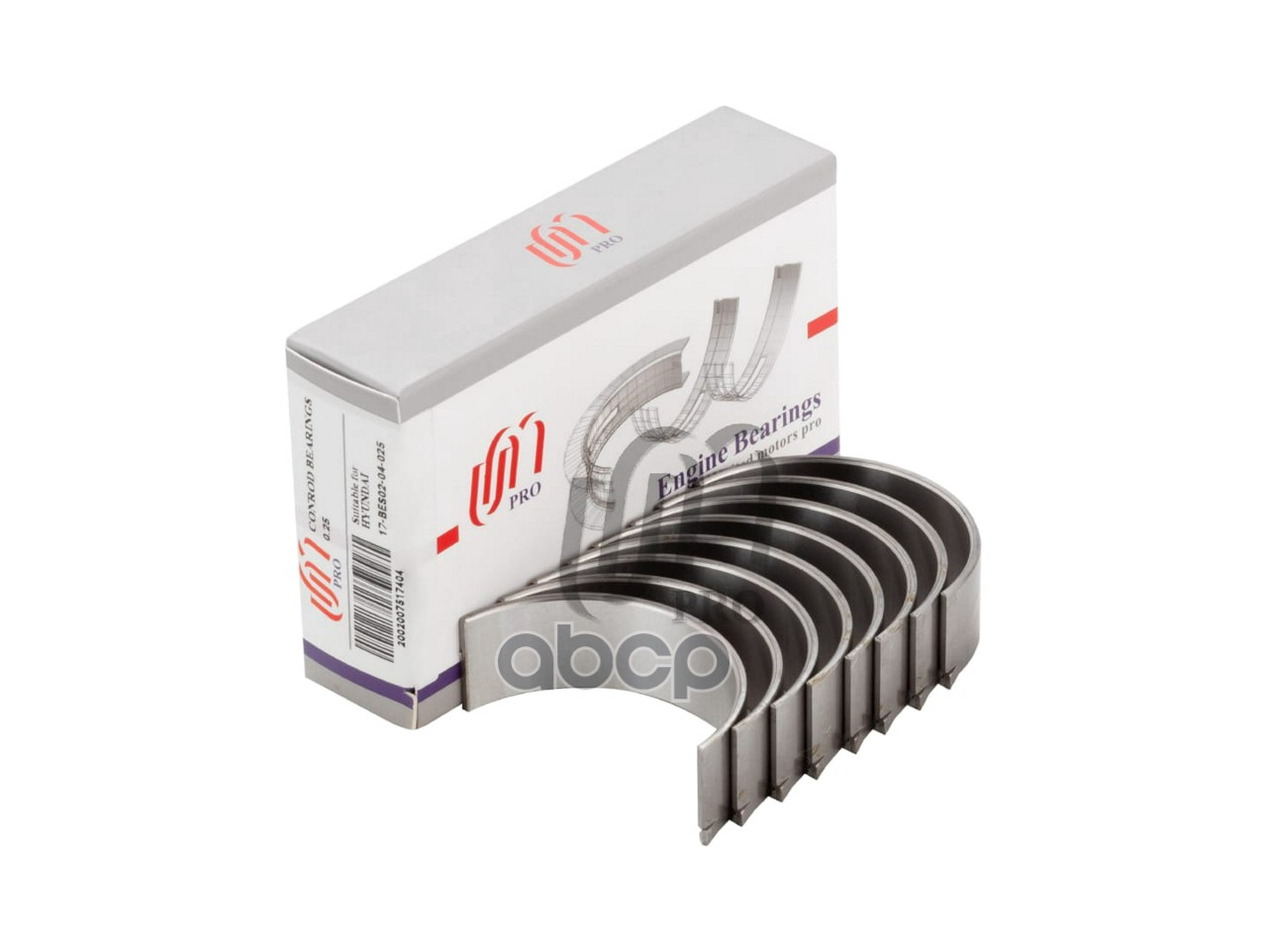 Вкладыши шатунные 0.25 Hyundai G4KC/G4KD/G4KE UM United Motors арт. 17BES0204025