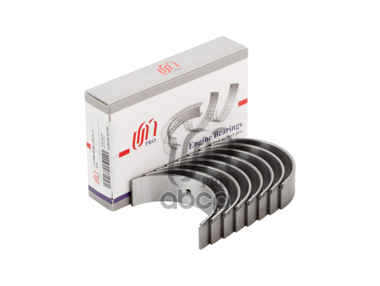 Вкладыши шатунные STD Toyota 1AZ-FSE/2AZ-FE UM United Motors арт. 43BES0604000