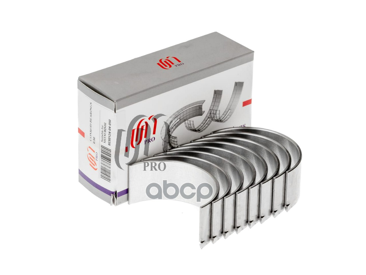 Вкладыши шатунные 0.50 Mitsubishi 4D56 HP UM United Motors арт. BES012404050