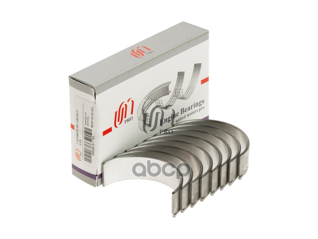 Вкладыши шатунные 0.25 Honda R16A/R18A UM United Motors арт. BES012604025