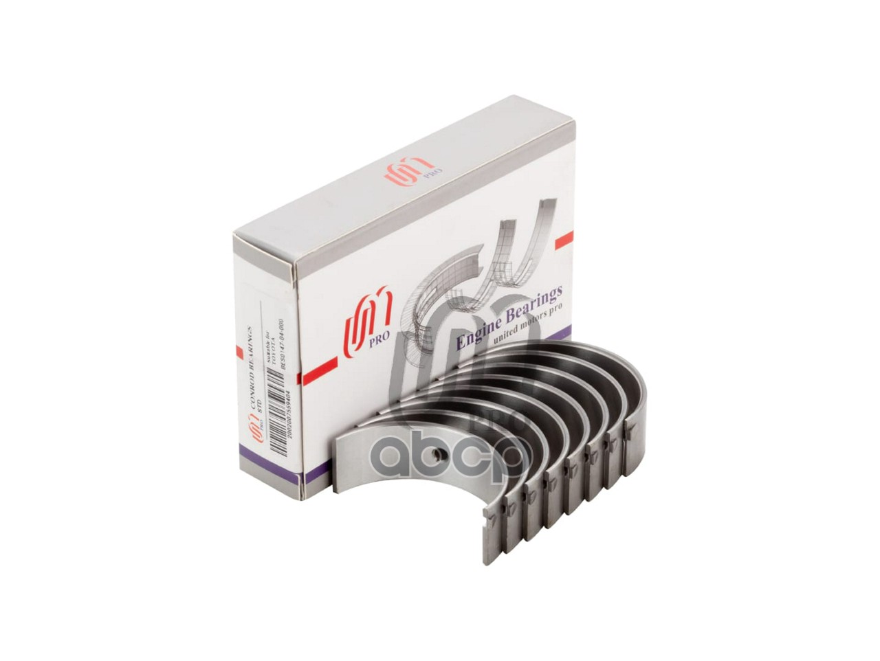 Вкладыши шатунные STD Toyota 1.3 1E,2E 84- UM United Motors арт. BES014704000