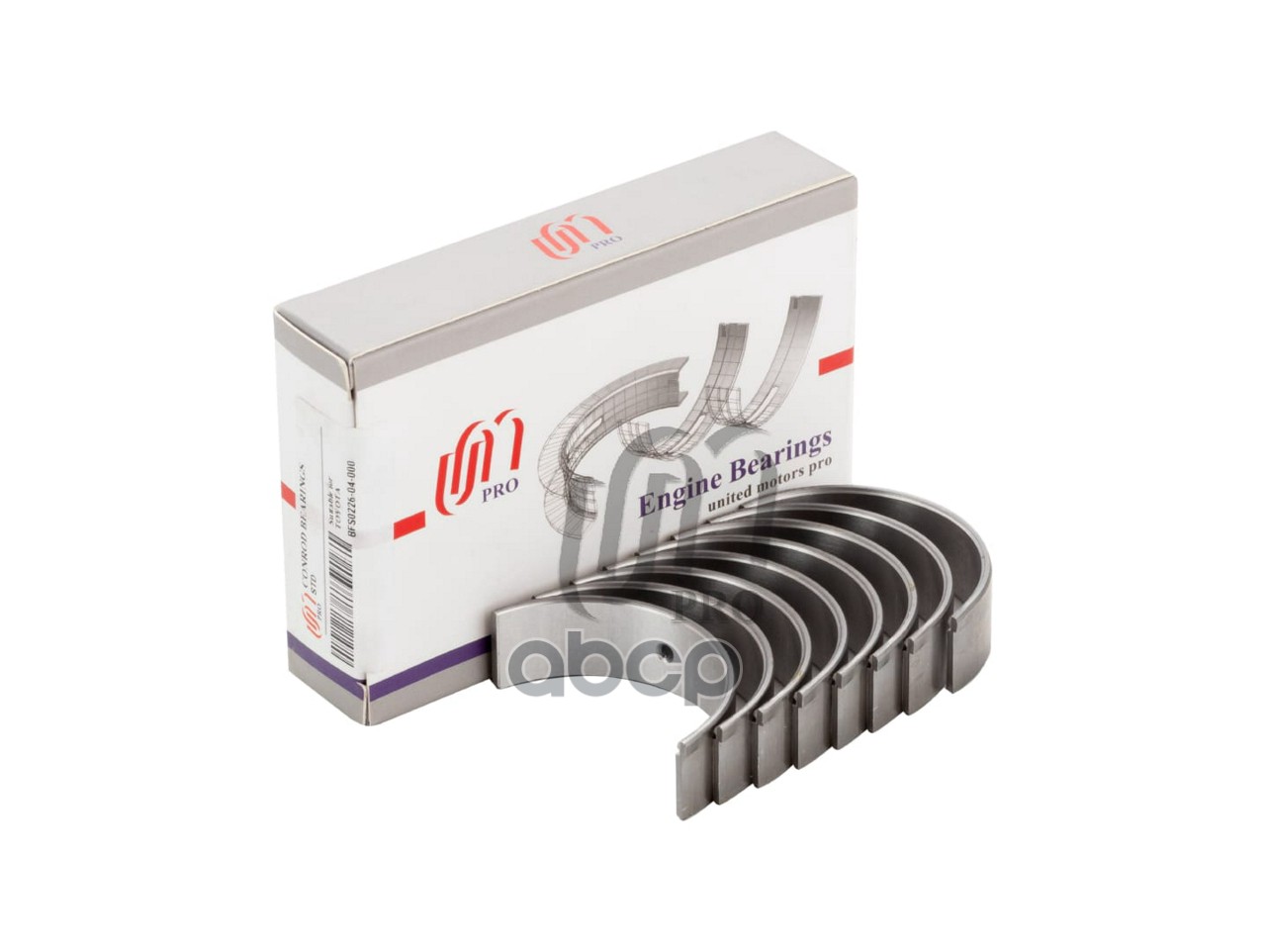 Вкладыши шатунные STD Toyota 1NZ-FE/2NZ-FE UM United Motors арт. BES022604000